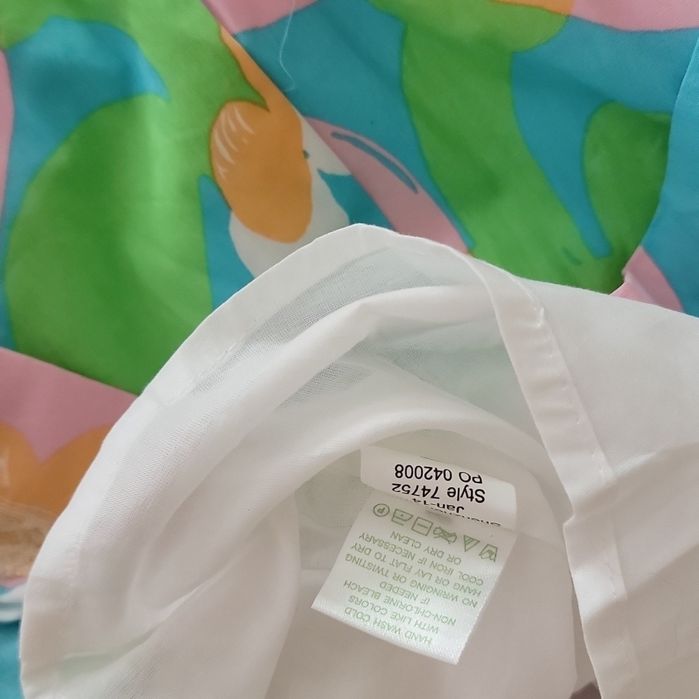 Lilly Pulitzer Size 6 Richelle Shorely Blue Mojo Strapless Tie Back Dress - Picture 8 of 10